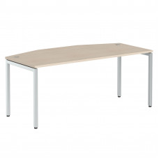 Стол руководителя XSET 189 Бук Тиара/Алюминий 1800х914х750 XTEN-S