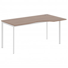 Стол эргономичный СА-1S(R) Ясень Шимо/Белый 1600х900х755. IMAGO-S