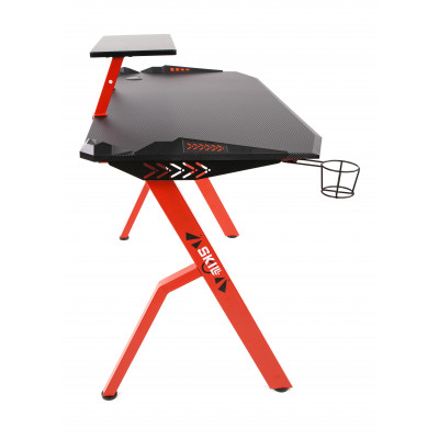 Стол компьютерный игровой CTG-001 Черный/Красный 1200х600х750 SKILLL