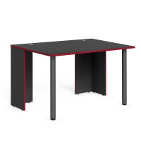 Стол компьютерный игровой SSTG 1385.1 Антрацит/Красный 1360х850х750 с опорами металлическими SKILLL