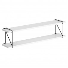 Полка с полкодержателями SH3-ROD Белый 860х166х214 COFFEE