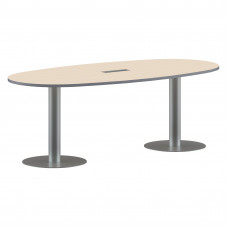 Конференц стол ПРГ-3 Клен/Алюминий 2200х1100х750