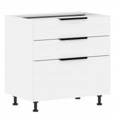 Шкаф напольный с ящиками MOB 8082.2P Белая эмаль/Белый 800х560х820 IBIZA