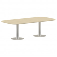 Конференц стол ПРГ-8 Клен*/Белый 2400х1200х750 IMAGO