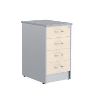 Тумба приставная с Топом Т-1 Металлик ТП-4.1А Клен/Металлик 412х600х755 IMAGO