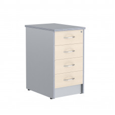 Тумба приставная с Топом Т-1 Металлик ТП-4.1А Клен/Металлик 412х600х755 IMAGO