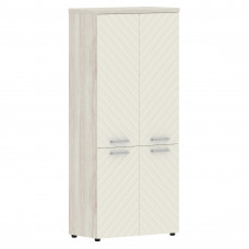 Шкаф со средними и малыми дверьми TLHC 85.3 Латте/Сосна Эдмонт Z 856х450х1968 TORR LUX