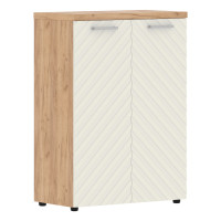 Шкаф с глухими средними дверьми и топом TLMC 85.1 Латте/Дуб Бофорд Z 854х452х1203 TORR LUX