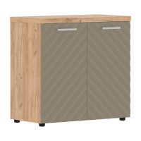 Шкаф с глухими малыми дверьми и топом TLLC 85.1 Капучино/Дуб Бофорд Z 854х452х833 TORR LUX