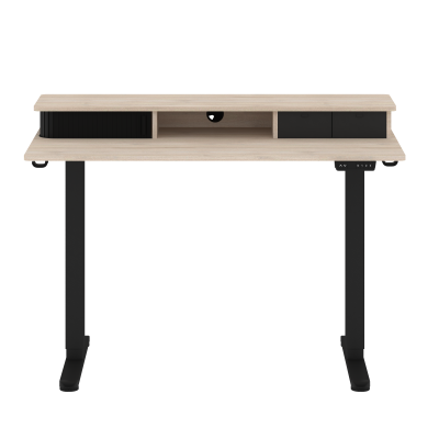 Стол письменный с подъемным механизмом HT501 Дуб Светлый/Черный 1200х600х720-1180  XTEN-UP