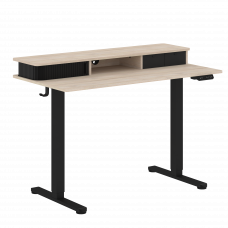 Стол письменный с подъемным механизмом HT501 Дуб Светлый/Черный 1200х600х720-1180 XTEN-UP
