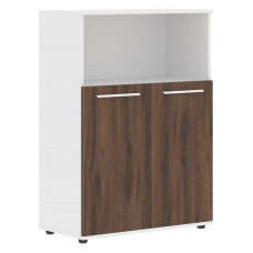 Шкаф средний широкий EMCS 85.3 Дуб Денвер тёмный/Белый/Белый 852х430х1199 EDIS