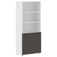 Шкаф высокий широкий EHCS 85.5 Мокко/Мокко/Белый 852х430х1967 EDIS