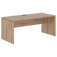 Стол прямой EDST 1780 Дуб Денвер светлый/Черный 1760х800х750 EDIS