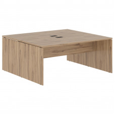 Стол двойной ED2ST 1780 Дуб Денвер светлый/Черный 1760х1606х750 EDIS