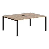 Стол 2-х местный EUWST 1713 Дуб Денвер светлый/Черный 1760х1346х750 EDIS