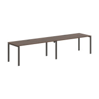 Стол 2-х местный EUWST 3580 Дуб Денвер тёмный/Мокко 3526х800х750 EDIS