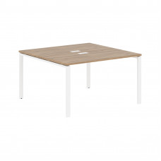 Стол 2-х местный EUWST 1313 Дуб Денвер светлый/Белый 1360х1346х750 EDIS