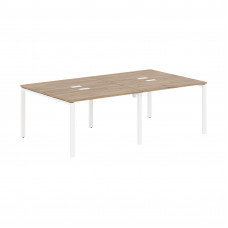 Стол 4-х местный EUWST 2313 Дуб Денвер светлый/Белый 2326х1346х750 EDIS