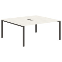 Стол 2-х местный EUWST 1716 Ясень Траун/Мокко 1760х1606х750 EDIS