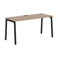 Стол прямой ELST 1567 Дуб Денвер светлый/Черный 1560х670х750 EDIS