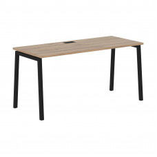 Стол прямой ELST 1567 Дуб Денвер светлый/Черный 1560х670х750 EDIS