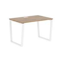 Стол прямой EVST 1180 Дуб Денвер светлый/Белый 1160х800х750 EDIS