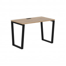 Стол прямой EVST 1167 Дуб Денвер светлый/Черный 1160х670х750 EDIS