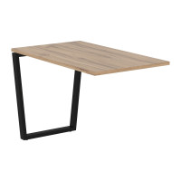 Брифинг-приставка EVB 1167 Дуб Денвер светлый/Черный 1160х670х750 EDIS