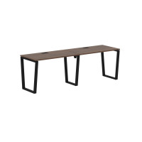 Стол 2-х местный EVWST 2367 Дуб Денвер тёмный/Черный 2326х670х750 EDIS