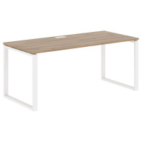 Стол прямой EQST 1780 Дуб Денвер светлый/Белый 1760х800х750 EDIS
