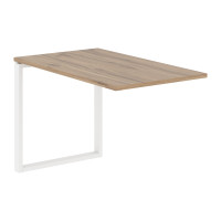 Брифинг-приставка EQB 1167 Дуб Денвер светлый/Белый 1160х670х750 EDIS