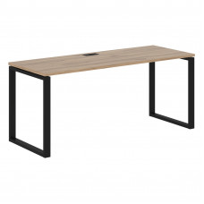 Стол прямой EQST 1767 Дуб Денвер светлый/Черный 1760х670х750 EDIS