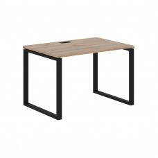 Стол прямой EQST 1180 Дуб Денвер светлый/Черный 1160х800х750 EDIS