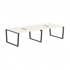 Стол 4-х местный EVWST 3113 Ясень Траун/Черный 3126х1346х750 EDIS