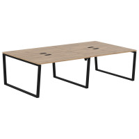 Стол 4-х местный EVWST 2716 Дуб Денвер светлый/Черный 2726х1606х750 EDIS