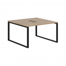 Стол 2-х местный EQWST 1313 Дуб Денвер светлый/Черный 1360х1346х750 EDIS
