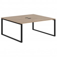 Стол 2-х местный EQWST 1716 Дуб Денвер светлый/Черный 1760х1606х750 EDIS
