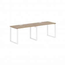 Стол 2-х местный EQWST 2367 Дуб Денвер светлый/Белый 2326х670х750 EDIS
