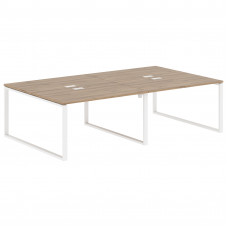 Стол 4-х местный EQWST 2716 Дуб Денвер светлый/Белый 2726х1606х750 EDIS