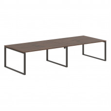 Стол 4-х местный EQWST 3513 Дуб Денвер тёмный/Мокко 3526х1346х750 EDIS