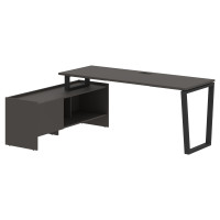 Стол с тумбой EVCT 19614 Мокко/Черный 1960х1400х750 EDIS