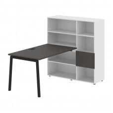 Стол-стеллаж ELRST 1213 Мокко/Черный/Белый 1790х1250х1355 EDIS