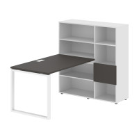 Стол-стеллаж EQRST 1213 Мокко/Белый/Белый 1790х1250х1355 EDIS