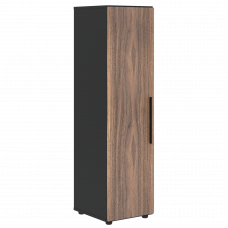 Шкаф средний узкий VRMCS 40.1 Американский орех/Яшма черный 400х430х1517 VELION VENEER