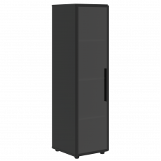 Шкаф со стеклянной дверью VRMCS 40.2(L) Яшма черный 400х430х1517 VELION