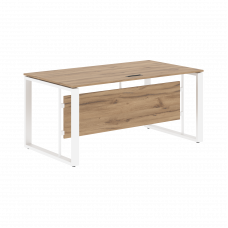 Стол руководителя EST 169 Дуб Денвер светлый/Белый 1600х900х750 ENIO