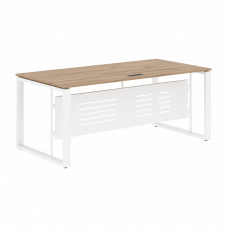 Стол руководителя EST 189M Дуб Денвер светлый/Белый 1800х900х750 ENIO