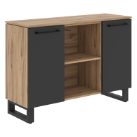 Греденция EGR 1395 Антрацит/Дуб Денвер светлый 1350х452х956 ENIO