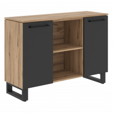 Греденция EGR 1395 Антрацит/Дуб Денвер светлый 1350х452х956 ENIO